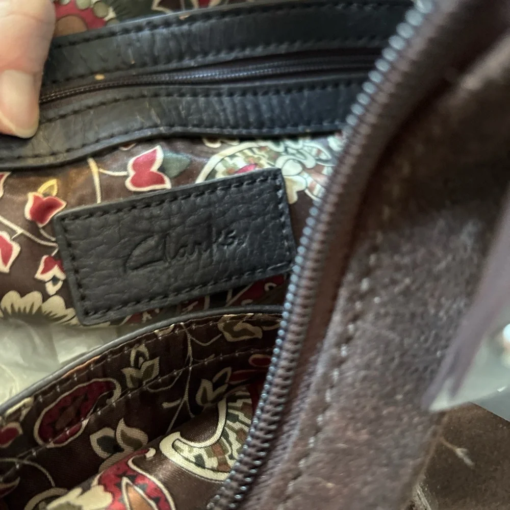 Clarks Women's Hobo Bag in Rich Brown and Black